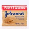 JABON JOHNSON BARRA TRIPLEPACK ALMENDRAS/AVENA