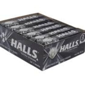 HALLS NEGRO EXTRASTRONG BARRA X 12U.