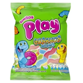 GOMITAS PLAY GUSANOS 55G