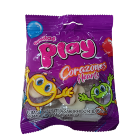 GOMITAS PLAY BANANAS 56G -- PLAY CORAZÓNES HEARTS
