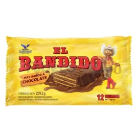 WAFFER BANDIDO CHOCOLATE X 12u